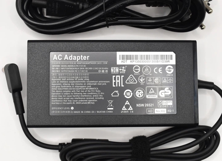 Блок питания для ноутбука Acer 19V 7.1A 135W, 5.5*1.7мм Original PRC - Фото 1 Блок питания для ноутбука Acer 19V 7.1A 135W, 5.5*1.7мм Original PRC - изображение 1