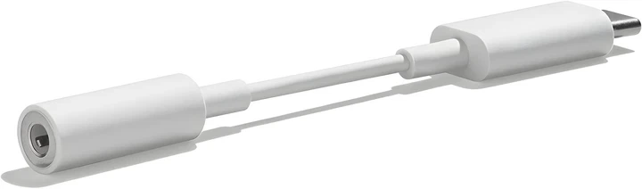 Адаптер Google Pixel USB-C to Mini-Jack 3.5 мм White - изображение 4