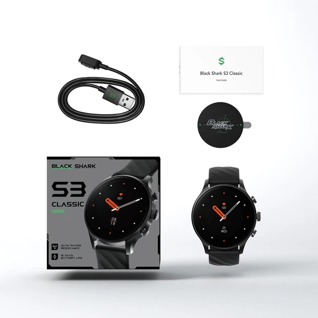 Розумний годинник Black Shark S3 Classic (BS-W2410) чорний - зображення 7