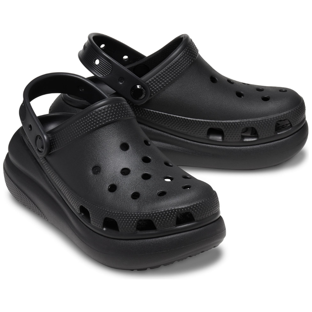 Crocs Classic Crush Clog Black Кроксы Женские Сабо Классик Краш Черные - (39 р.) M7/W9 - Фото 2 Crocs Classic Crush Clog Black Кроксы Женские Сабо Классик Краш Черные - (39 р.) M7/W9 - изображение 2