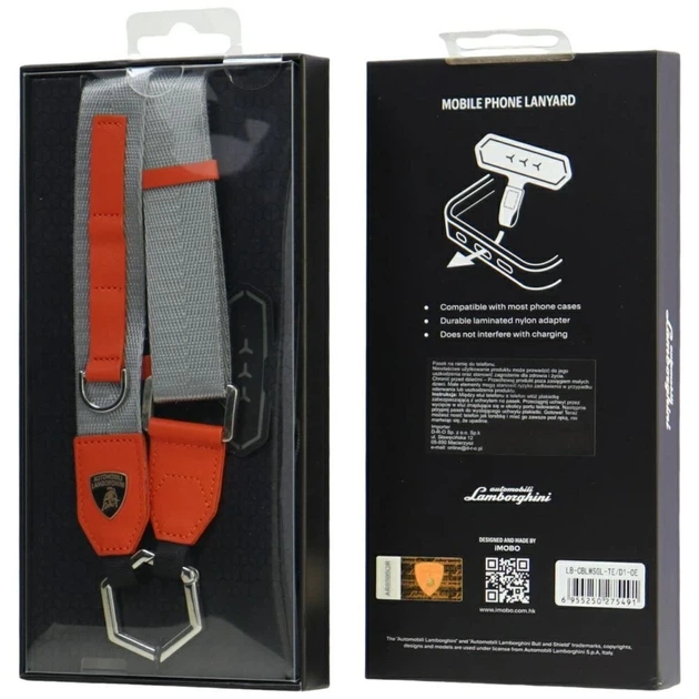 Универсальный ремешок Lamborghini D1 Crossbody Webbing Strap Orange (LB-CBLWSGL-TE/D1-OE) - изображение 3