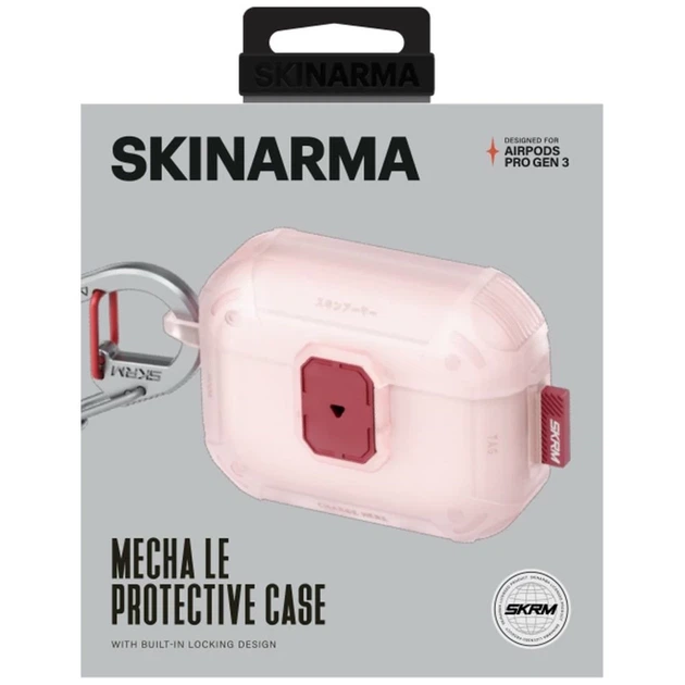 Чехол для наушников Skinarma Mecha LE для AirPods Pro 3 Frost Blush (SK-APP3MECLE-FBLH) - Фото 4 Чехол для наушников Skinarma Mecha LE для AirPods Pro 3 Frost Blush (SK-APP3MECLE-FBLH) - изображение 4