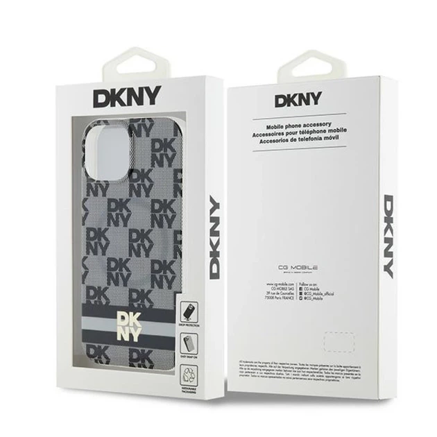 Чехол DKNY Checkered Mono Pattern & Printed Stripes для iPhone 15 / iPhone 14 / iPhone 13 Black with MagSafe (DKHMP15SHCPTSK) - Фото 8 Чехол DKNY Checkered Mono Pattern & Printed Stripes для iPhone 15 / iPhone 14 / iPhone 13 Black with MagSafe (DKHMP15SHCPTSK) - изображение 8