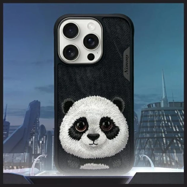 Etui Nimmy Big Eyed Pet 2.0 Panda do iPhone 16 Pro Black (6971080319761) - obraz 8