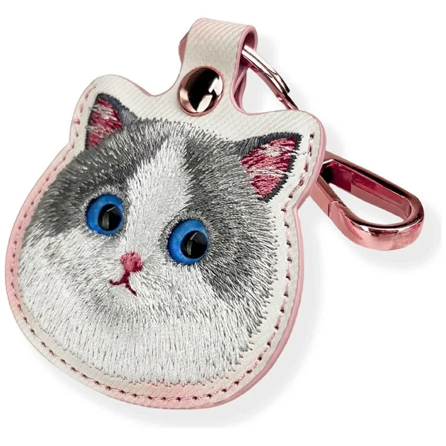 Чехол-брелок Nimmy для AirTag Big Eyed Pet 2.0 Cat Pink (N-XDY-YSK-07) - изображение 5