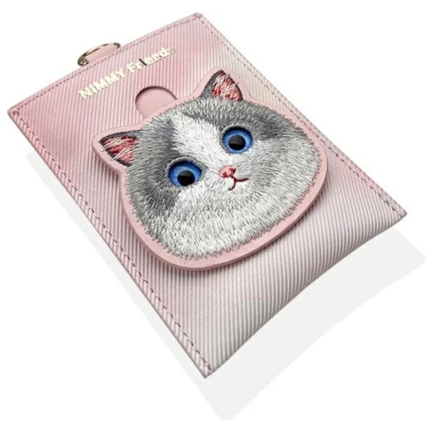 Etui na karty Nimmy Big Eyed Pet 2.0 Cat Pink (6971080318566) - obraz 3