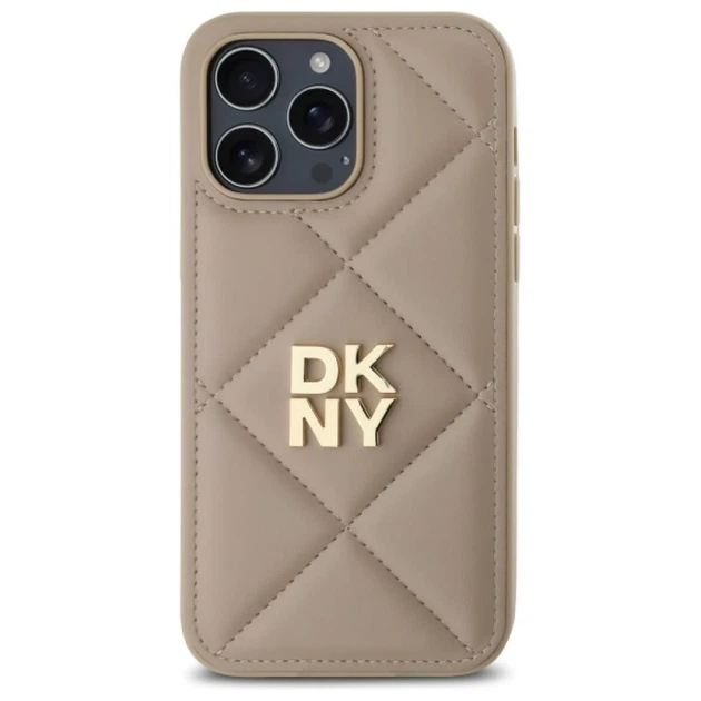 Чехол DKNY Quilted Stack Logo для iPhone 14 Pro Max Beige (DKHCP14XPQDSLE) - Фото 3 Чехол DKNY Quilted Stack Logo для iPhone 14 Pro Max Beige (DKHCP14XPQDSLE) - изображение 3