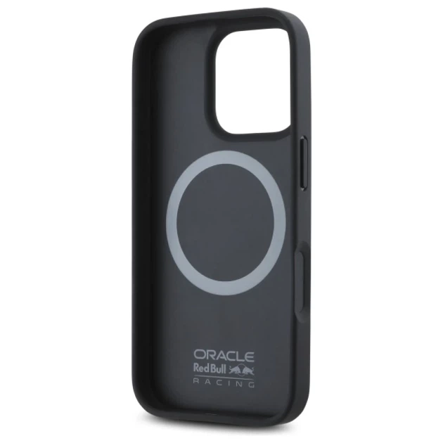 Чохол Red Bull Carbon Fiber Shiny Logo для iPhone 16 Pro Black with MagSafe (RBHMP16L24CFILSK) - зображення 7