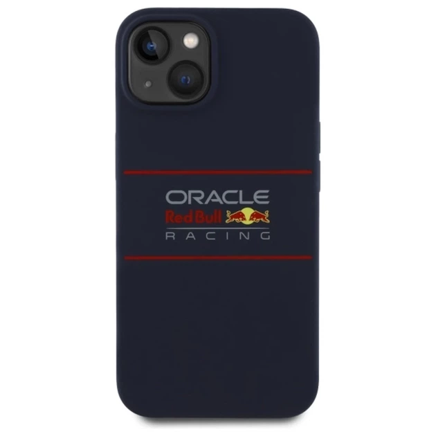 Чохол Red Bull Silicone Horizontal Logo для iPhone 15 Navy with MagSafe (RBHMP15S24SIHSRV) - зображення 3