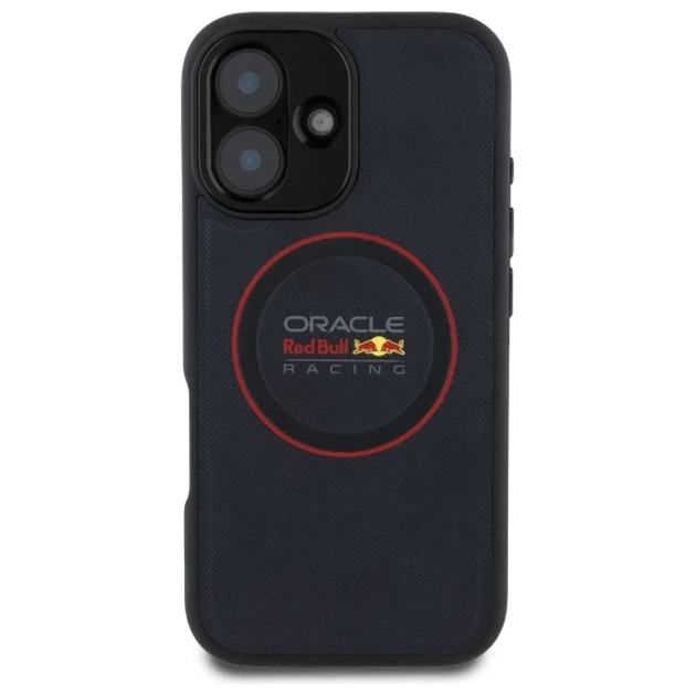 Чохол Red Bull Leather Red Ring для iPhone 16 Plus Navy with MagSafe (RBHMP16M24PUILVR) - зображення 3