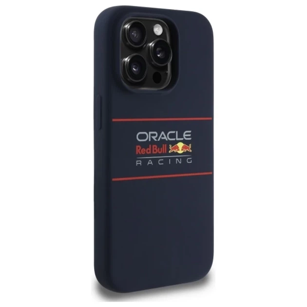 Чохол Red Bull Silicone Horizontal Logo для iPhone 14 Pro Navy with MagSafe (RBHMP14L24SIHSRV) - зображення 4