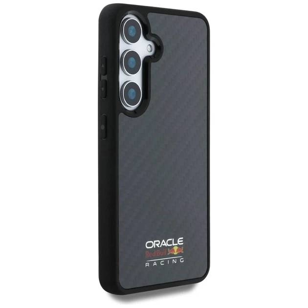 Чохол Red Bull Carbon Fiber Shiny Logo для Samsung Galaxy S25 (S931) Black with MagSafe (RBHMS25S24CFILSK) - зображення 4