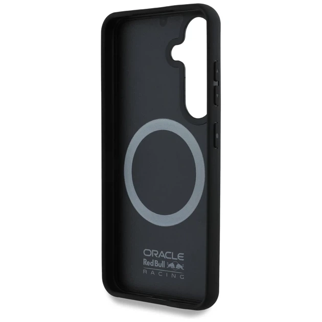 Чохол Red Bull Carbon Fiber Shiny Logo для Samsung Galaxy S25 (S931) Black with MagSafe (RBHMS25S24CFILSK) - зображення 7