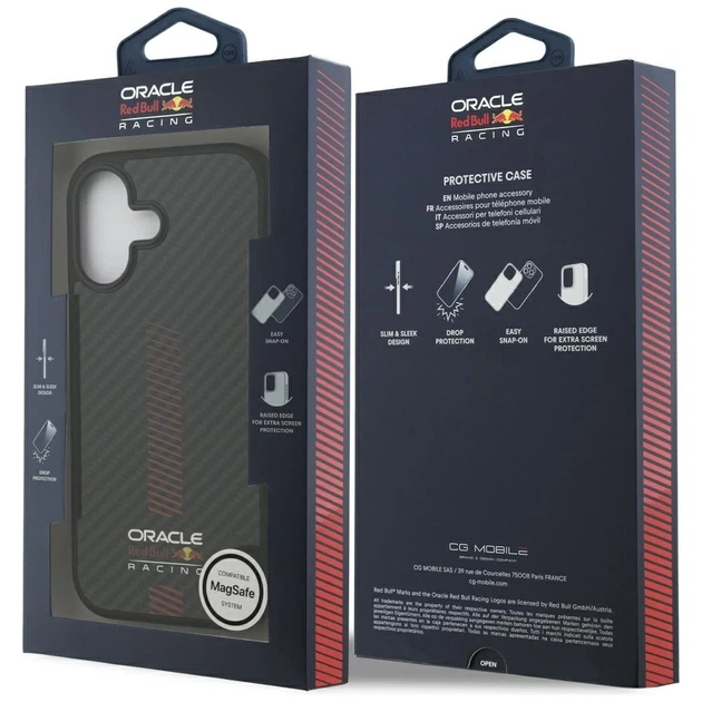 Чохол Red Bull Kevlar Powerbar для iPhone 17 Black with MagSafe (RBHMP17S24CFGSMK) - зображення 8