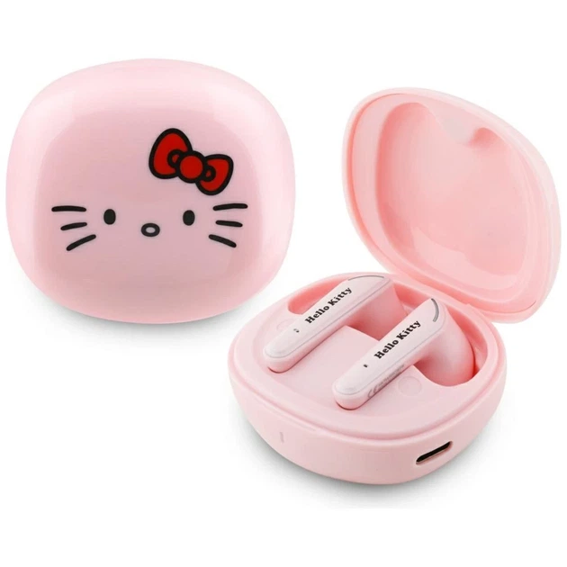Навушники Hello Kitty O Glossy Finish TWS Pink (HKTWSROKFP) - Фото 1 Навушники Hello Kitty O Glossy Finish TWS Pink (HKTWSROKFP) - зображення 1