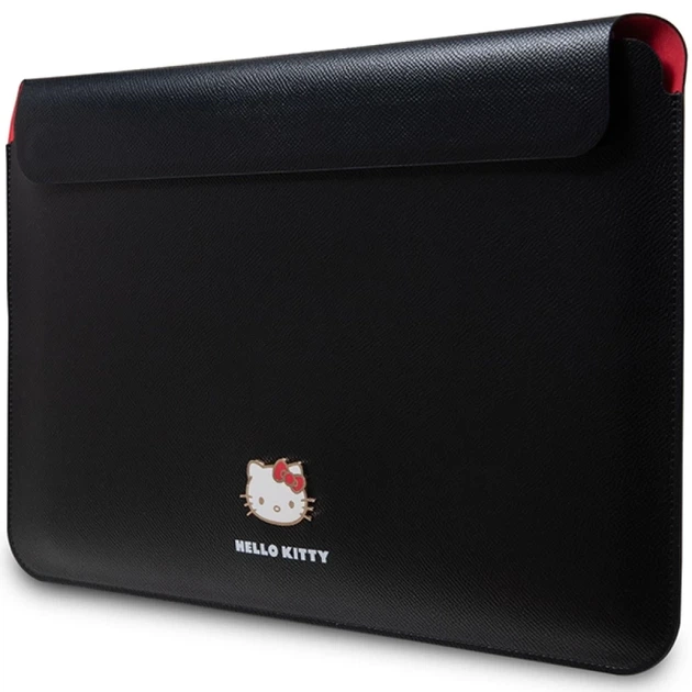 Чехол-папка для ноутбука Hello Kitty Sleeve PU Metal Logo 14 inch Black (HKCS14PGHDLMK) - Фото 2 Чехол-папка для ноутбука Hello Kitty Sleeve PU Metal Logo 14 inch Black (HKCS14PGHDLMK) - изображение 2