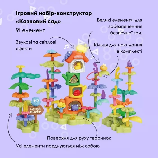 Игровой набор-конструктор Otamanko Сказочный сад 91 элемент (532.03.68) - Фото 5 Игровой набор-конструктор Otamanko Сказочный сад 91 элемент (532.03.68) - изображение 5