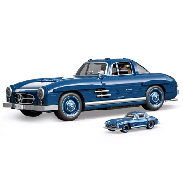 Машинка-конструктор Hot Wheels Brick Shop Mercedes-Benz 300 SL (HWW25) - зображення 2