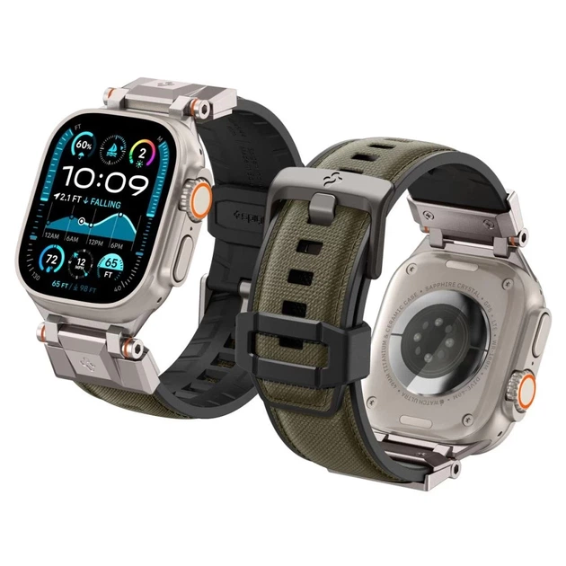 Remień Spigen DuraPro Armor do Apple Watch 49 46 45 44 42 mm 10 series Military Green (8809971239332) - Zdjęcie 1 Remień Spigen DuraPro Armor do Apple Watch 49 46 45 44 42 mm 10 series Military Green (8809971239332) - obraz 1
