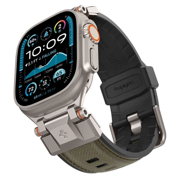 Remień Spigen DuraPro Armor do Apple Watch 49 46 45 44 42 mm 10 series Military Green (8809971239332) - Zdjęcie 7 Remień Spigen DuraPro Armor do Apple Watch 49 46 45 44 42 mm 10 series Military Green (8809971239332) - obraz 7
