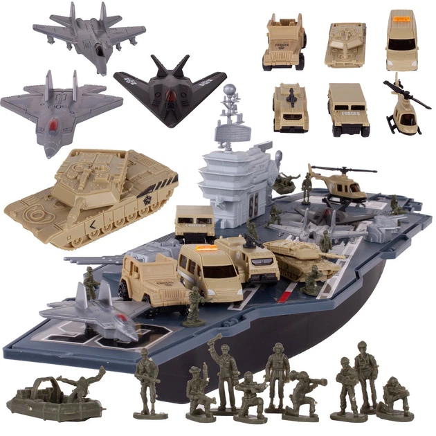 Zestaw do zabawy MalPlay Statek wojskowy Lotniskowiec 109465 (5901924228639) - obraz 2