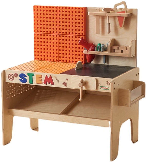 Zestaw do zabawy Masterkidz Warsztat XXL Montessori Stem z narzedziami i akcesorią MK0006 (5906280655464) - obraz 2