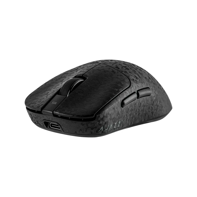 Ігрова безповідна мишка Ajazz AJ199 Carbon Fiber Black, сеснсор PAW3311, (2,4\Bluetooth\USB), 12000 DPI, 1000 Ггц, 58 г вага - зображення 3