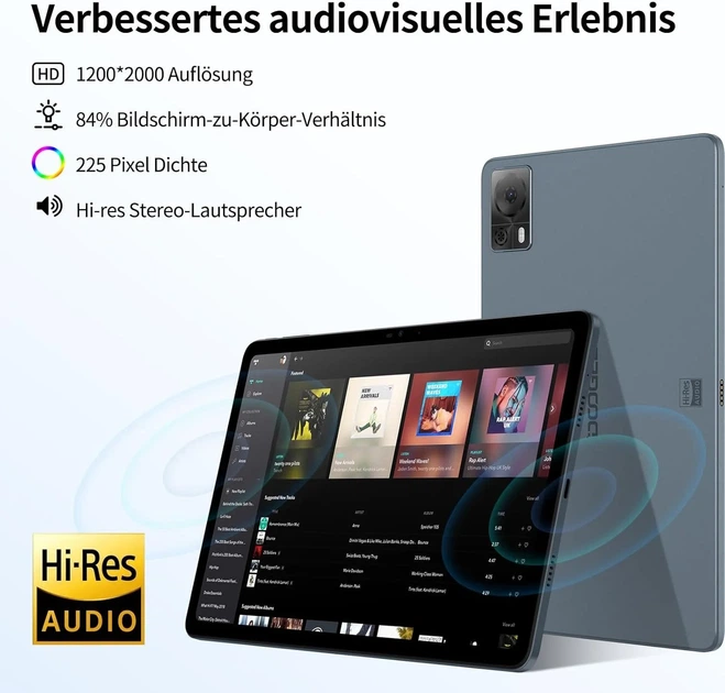 Планшет 10.4" Full HD Doogee T20S (8+7)/128Gb 4G 2-SIM 8 ядер Android 14 7500 mAh Синій (102022898) - Б/В - Фото 2 Планшет 10.4" Full HD Doogee T20S (8+7)/128Gb 4G 2-SIM 8 ядер Android 14 7500 mAh Синій (102022898) - Б/В - зображення 2