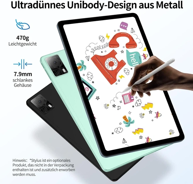 Планшет 10.4" Full HD Doogee T20S (8+7)/128Gb 4G 2-SIM 8 ядер Android 14 7500 mAh Синій (102022898) - Б/В - Фото 6 Планшет 10.4" Full HD Doogee T20S (8+7)/128Gb 4G 2-SIM 8 ядер Android 14 7500 mAh Синій (102022898) - Б/В - зображення 6