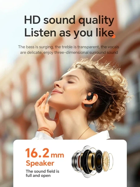 Бездротові навушники Bluetooth HOCO EA1 TWS, до 10 годин роботи Black - зображення 10