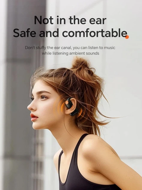Бездротові навушники Bluetooth HOCO EA1 TWS, до 10 годин роботи Black - зображення 12