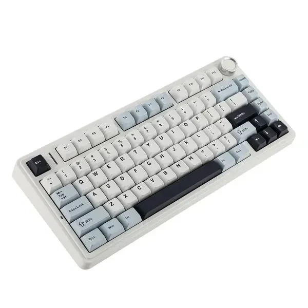 Бездротова механічна клавіатура AULA F75 Wireless Blue, LEOBOG Reaper Switch, розмір 75%, RGB підсвічування (2.4G/Bluetooth/USB) - Фото 4 Бездротова механічна клавіатура AULA F75 Wireless Blue, LEOBOG Reaper Switch, розмір 75%, RGB підсвічування (2.4G/Bluetooth/USB) - зображення 4