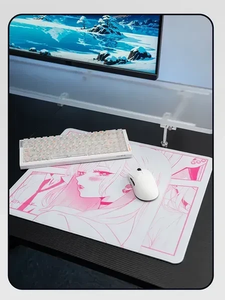 Килимок для миші ATK Anime – Reverie Pink з покриттям Control розміру 490 × 420 мм, 4 мм товщина, XSoft підкладка, з поліуретану - Фото 2 Килимок для миші ATK Anime – Reverie Pink з покриттям Control розміру 490 × 420 мм, 4 мм товщина, XSoft підкладка, з поліуретану - зображення 2
