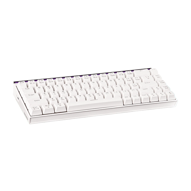 Механічна клавіатура Ajazz NK68 White з Red Switch, RGB підсвічуванням, HOT-SWAP, 65% - Фото 7 Механічна клавіатура Ajazz NK68 White з Red Switch, RGB підсвічуванням, HOT-SWAP, 65% - зображення 7