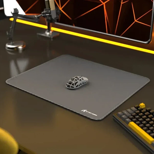 Игровой коврик ATTACK SHARK CM02 eSport Gray 450×400×4 мм, водостойкий, микрошов, текстурированная поверхность - изображение 2