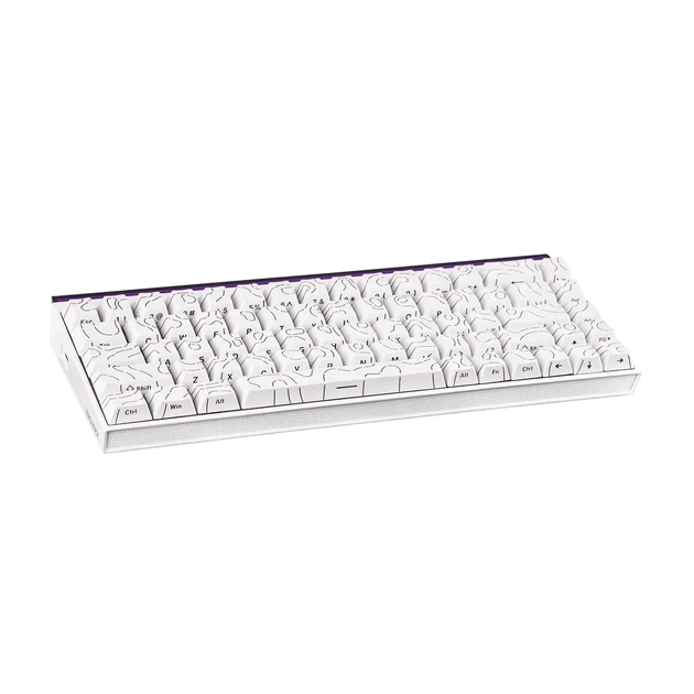 Механическая клавиатура Ajazz NK68 White Contours с Red Switch, RGB подсветкой, HOT-SWAP, 65% - изображение 6