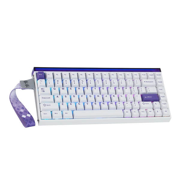 Магнітна клавіатура AULA HERO 84 HE White Purple, розмір 75%, Hall Effect, Rapid Trigger, 8000 Гц опитування, RGB підсвічування - Фото 4 Магнітна клавіатура AULA HERO 84 HE White Purple, розмір 75%, Hall Effect, Rapid Trigger, 8000 Гц опитування, RGB підсвічування - зображення 4