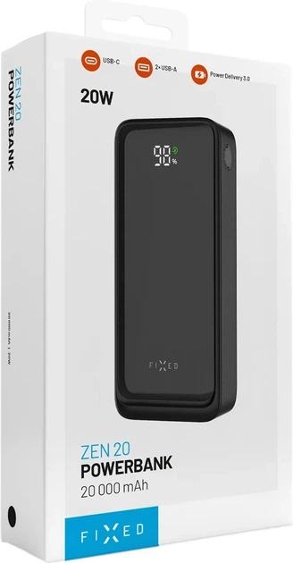 УМБ Fixed Zen2 20 20000 mAh 22.5W Black (FIXZEN2-20-BK) - зображення 2
