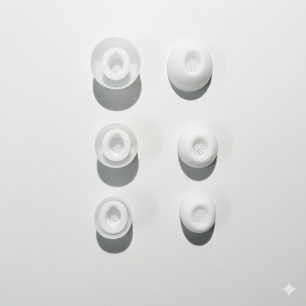 Силиконовые амбушюры Samsung Galaxy Buds 3 Fe | Galaxy Buds 3 Fe Белый - изображение 2