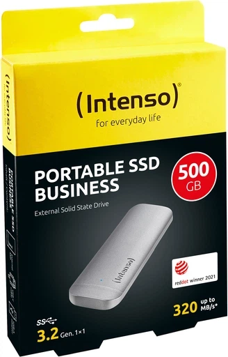 Накопичувач SSD 500GB Intenso Business Portable USB 3.0 Антрацит (3824450) - изображение 7