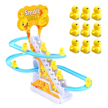 Игровой центр горка-трек с подъемником Small-Duck интерактивная игрушка скользящие утки с музыкой - изображение 8