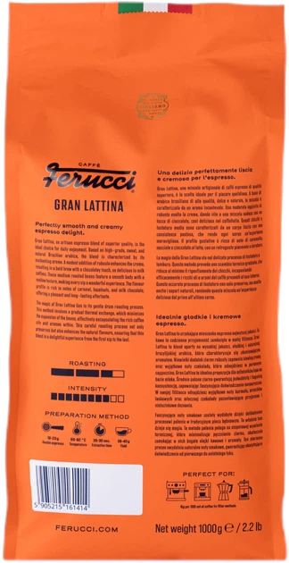 Кава в зернах Ferucci Gran Lattina Espresso 1 кг (5905215161414) - зображення 2