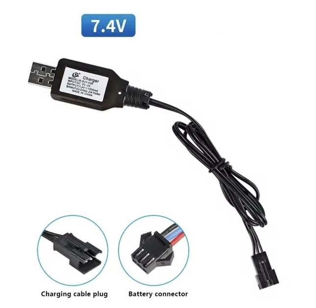 Кабель USB 7.4 вольт (3 контакта) для машинки на пульте (Коннектор 2) - изображение 3