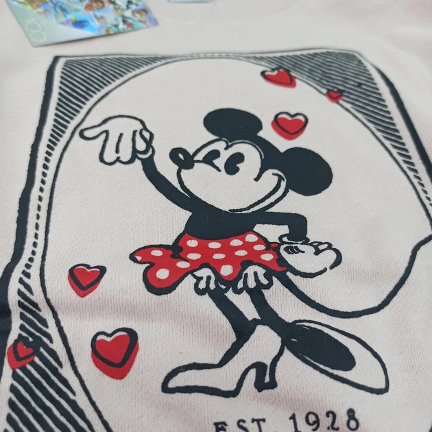 Світшот жіночий Disney оверсайз з начосом Мінні Маус, теплий, стильний, розмір S - зображення 7