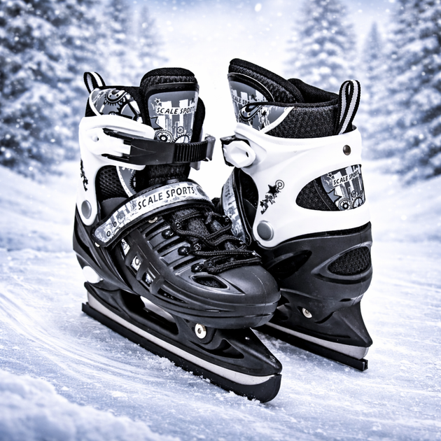 Розсувні ковзани Scale Sports Black 29–33 - Фото 1 Розсувні ковзани Scale Sports Black 29–33 - зображення 1