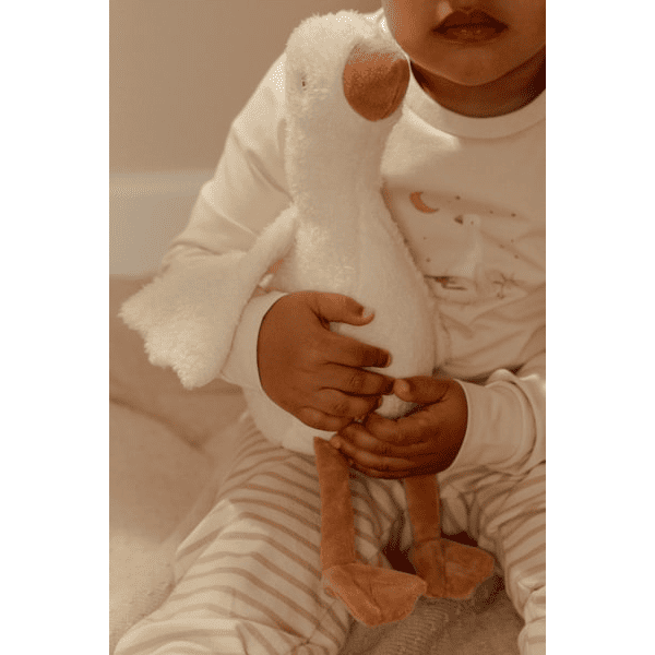 Maskotka-przytulanka Little Dutch Gąska 25 cm Newborn Naturals Biała (LD8405) (8713291884052) - obraz 3