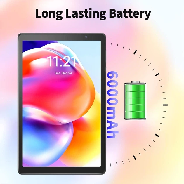 Планшет 10.1" PRITOM M10 2+2/32Gb 4 ядра Android 12 6000 mAh Серый (101957613) - Б/У - изображение 6