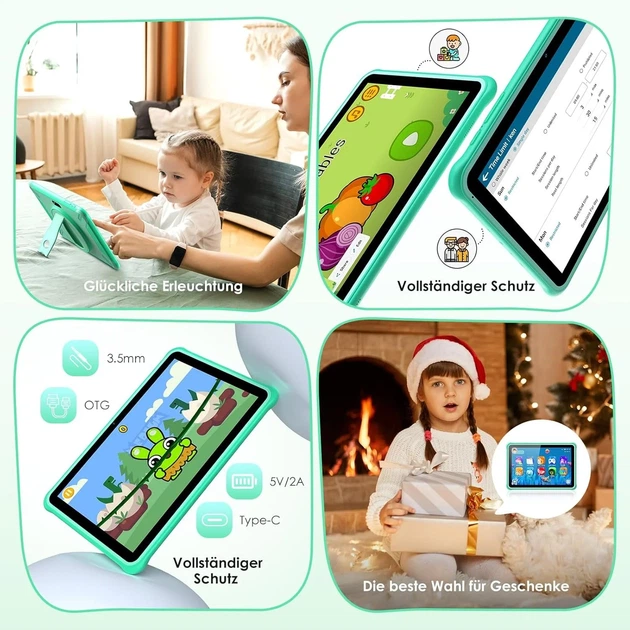 Планшет 10.1" FASTWD L211 12+24/128Gb 8 ядер Android 14 8000 mAh Зелений Б/В - зображення 5