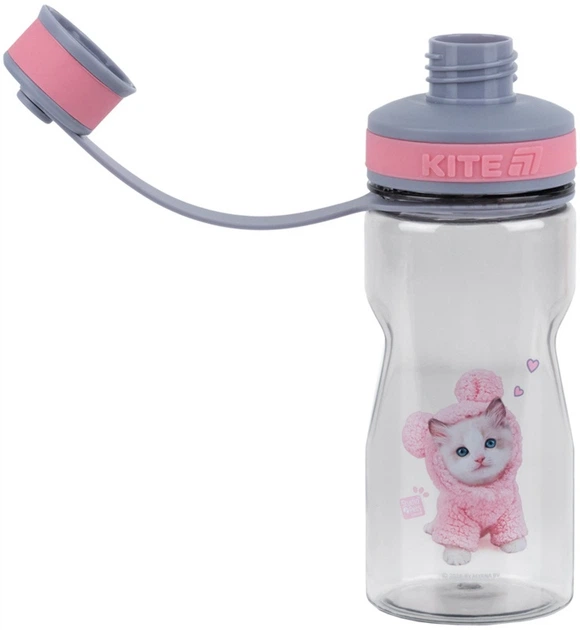 Пляшечка для води Kite Studio Pets 500 мл Сіро-рожева (SP26-397) - Фото 3 Пляшечка для води Kite Studio Pets 500 мл Сіро-рожева (SP26-397) - зображення 3