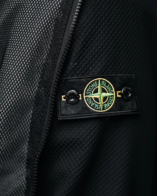 Мужская демисезонная ветровка Stone Island L черная (95364) - изображение 2
